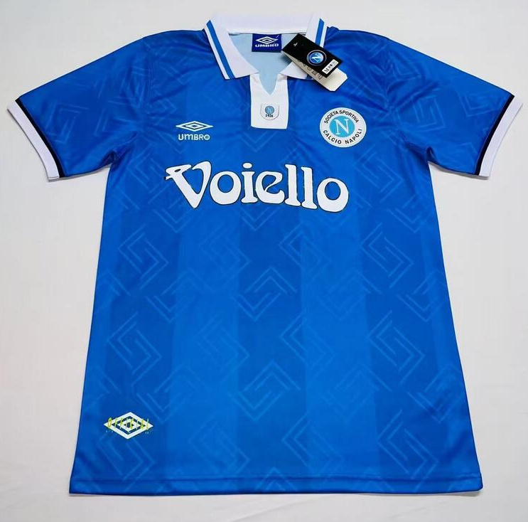 Retro Napoli 1993-94 Home Soccer Jersey Blue