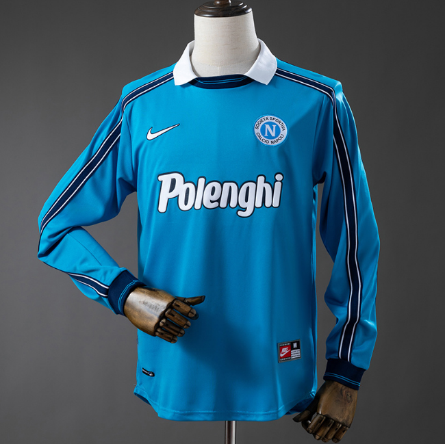 Retro Napoli 1998-99 Home Long Sleeve Soccer Jersey