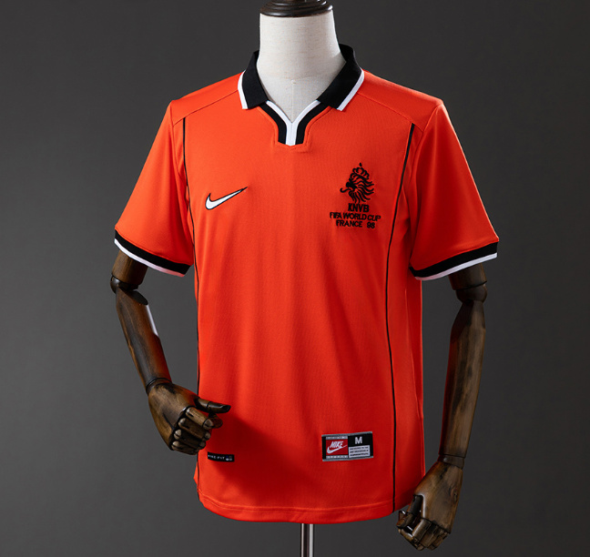 Retro Netherlands 1998 Home Soccer Jersey