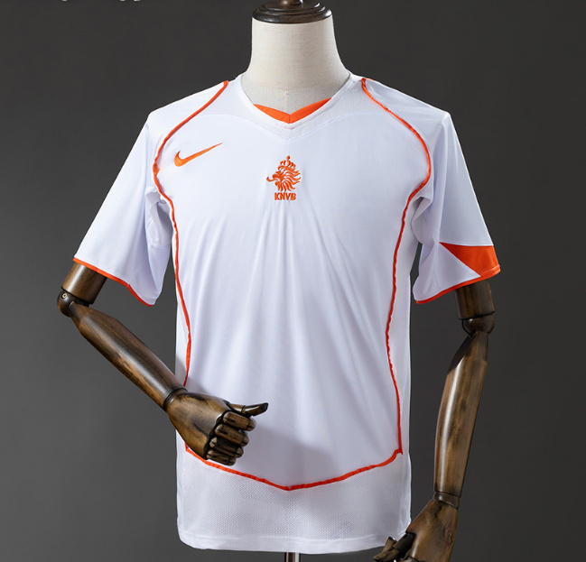 Retro Netherlands 2004 Away Soccer Jersey