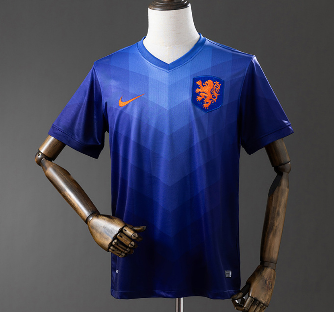 Retro Netherlands 2014 Away Soccer Jersey