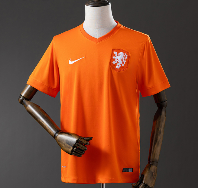Retro Netherlands 2014 Home Soccer Jersey
