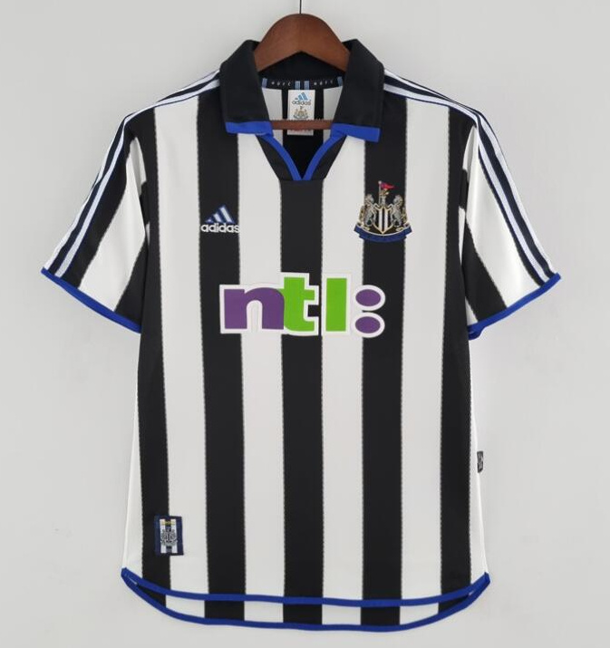 Retro Newcastle United 2000-01 Home Soccer Jersey