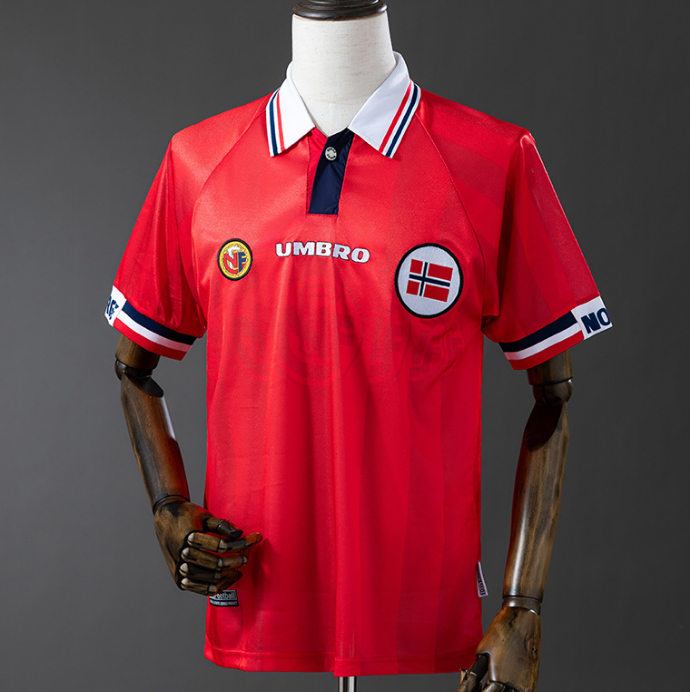 Retro Norway 1998-99 Home Kit Soccer Jersey