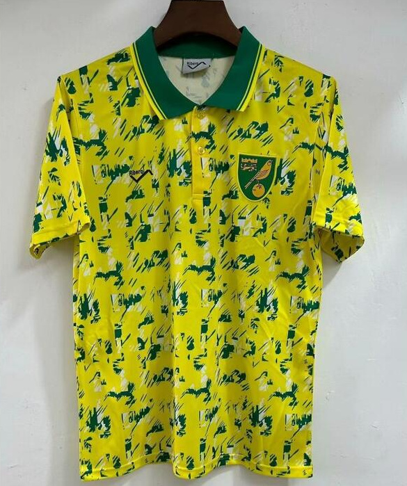Retro Norwich City 1992-94 Home Soccer Jersey