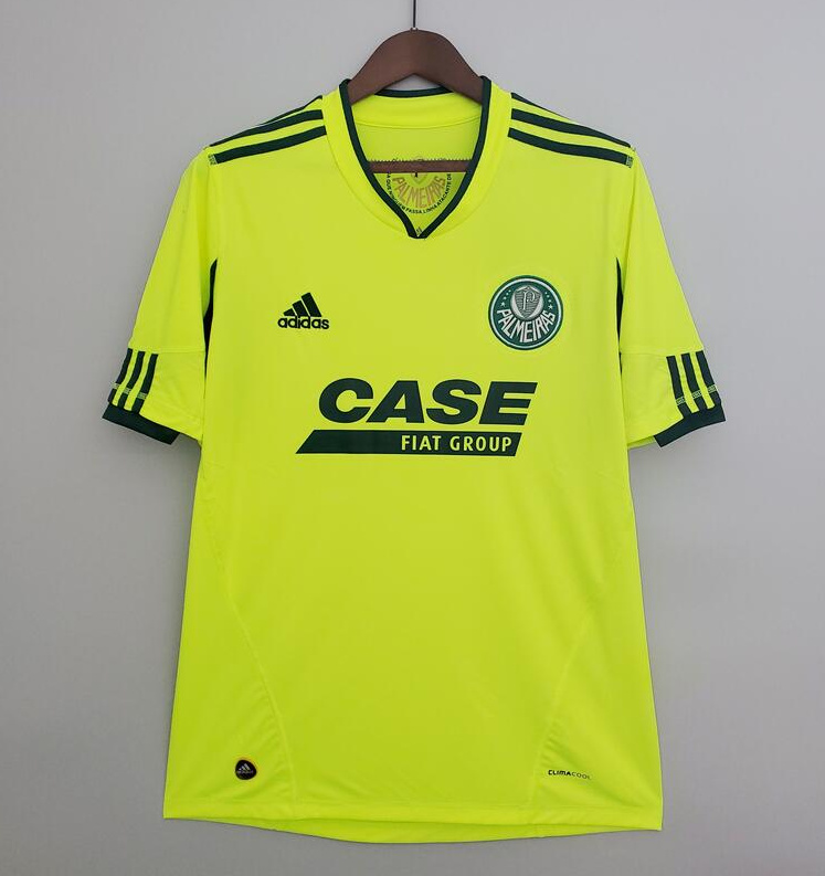 Retro Palmeiras 2010-11 Fluorescent Soccer Jersey Green