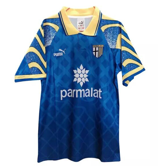 Retro Parma 95-97 Away Soccer Jersey Blue