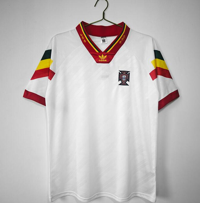 Retro Portugal 1992 Away Soccer Jersey