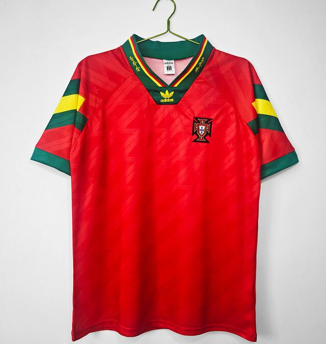 Retro Portugal 1992 Home Soccer Jersey