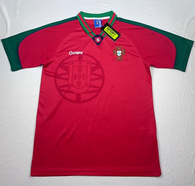 Retro Portugal 1996-97 Home Soccer Jersey