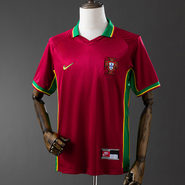 Retro Portugal 1998 Home Soccer Jersey