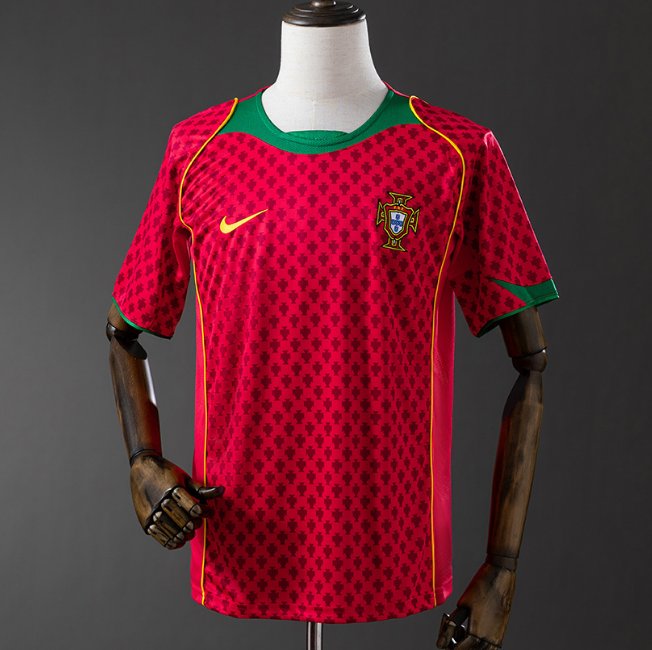 Retro Portugal 2004 Home Soccer Jersey
