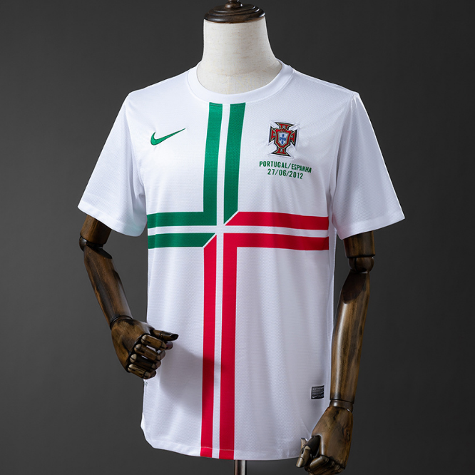 Retro Portugal 2012 Away Soccer Jersey