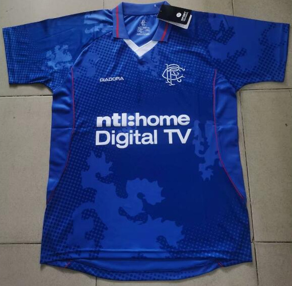 Retro Rangers 2002-03 Home Soccer Jersey