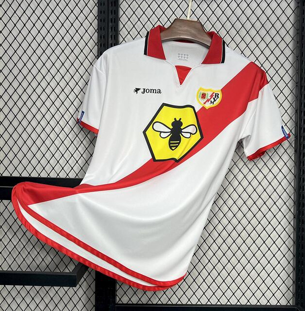 Retro Rayo Vallecano 2001-02 Home Soccer Jersey