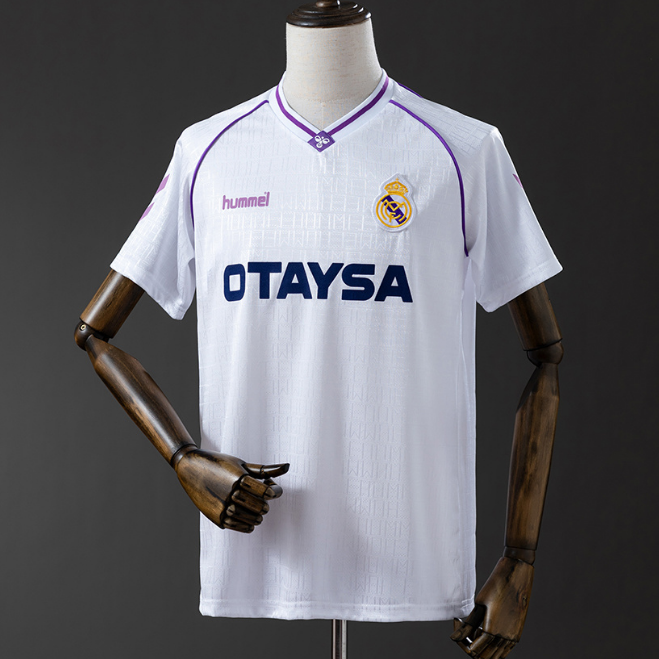 Retro Real Madrid 1990-92 Home Soccer Jersey