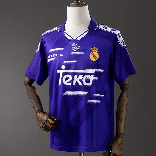 Retro Real Madrid 1994-96 Away Soccer Jersey