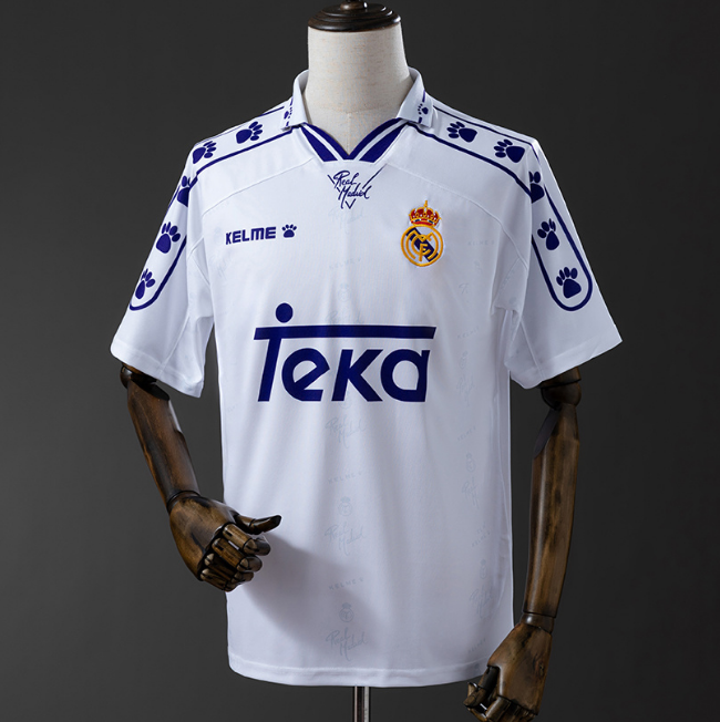 Retro Real Madrid 1994-96 Home Soccer Jersey