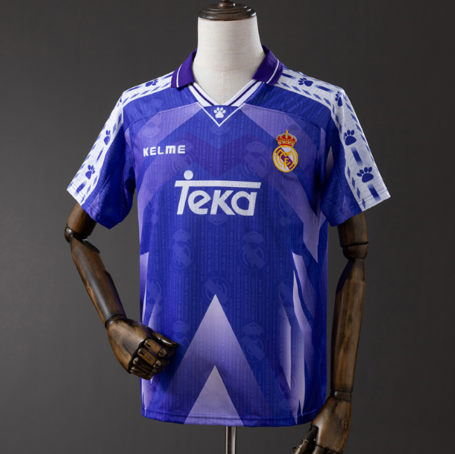 Retro Real Madrid 1996-97 Away Soccer Jersey