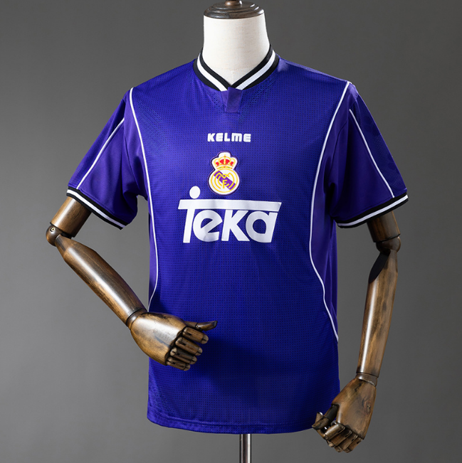 Retro Real Madrid 1997-98 Away Soccer Jersey