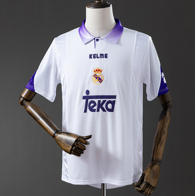 Retro Real Madrid 1997-98 Home Soccer Jersey