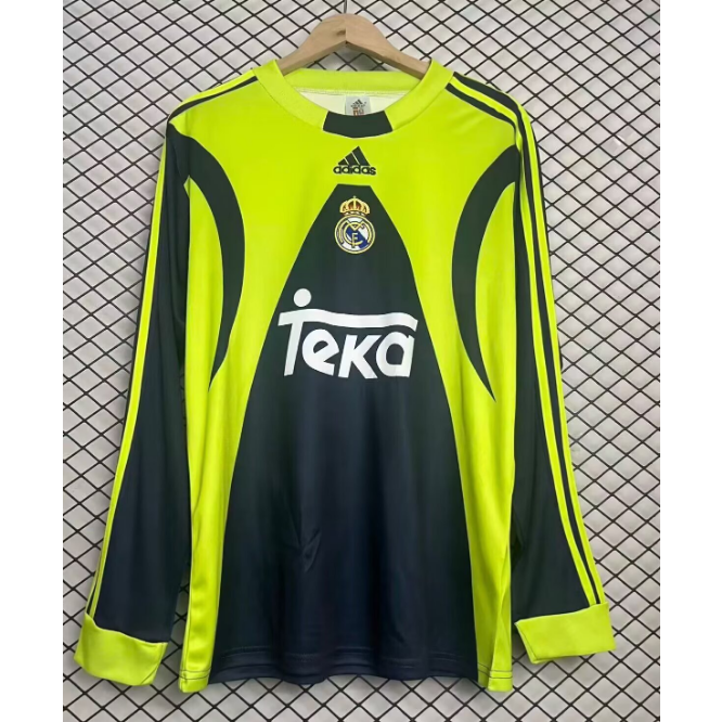 Retro Real Madrid 1999-2000 Goalkeeper Long Sleeve Soccer Jersey