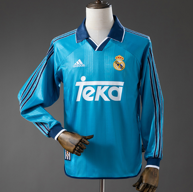Retro Real Madrid 1999-2000 Third Long Sleeve Soccer Jersey