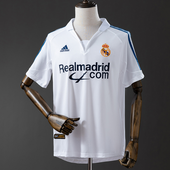 Retro Real Madrid 2001-02 Home Soccer Jersey