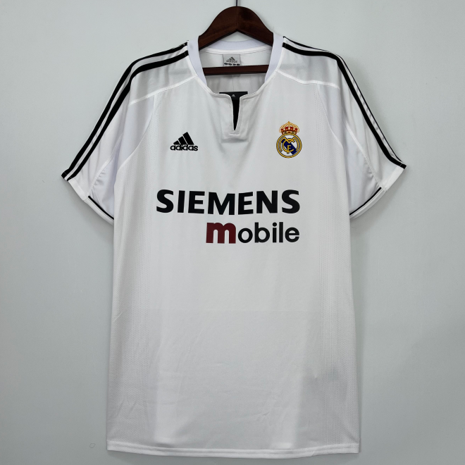 Retro Real Madrid 2003-04 Home Soccer Jersey
