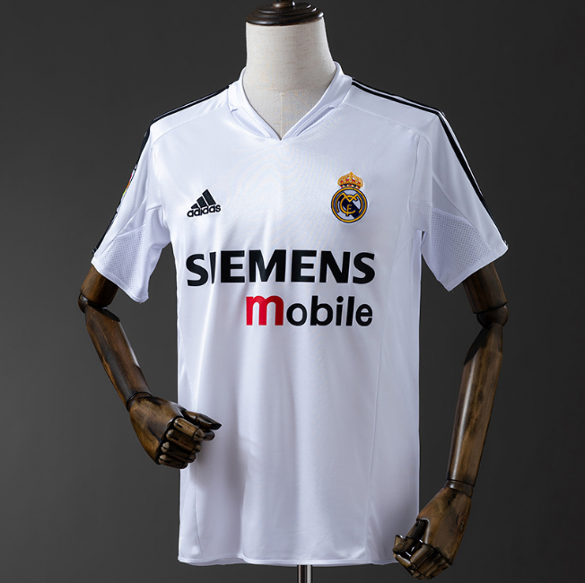 Retro Real Madrid 2004-05 Home Soccer Jersey