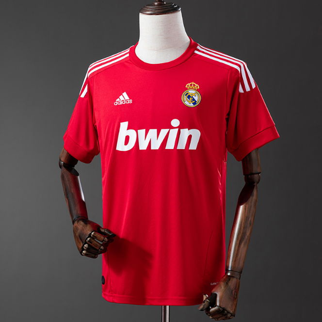 Retro Real Madrid 2011-12 Third Red Soccer Jersey