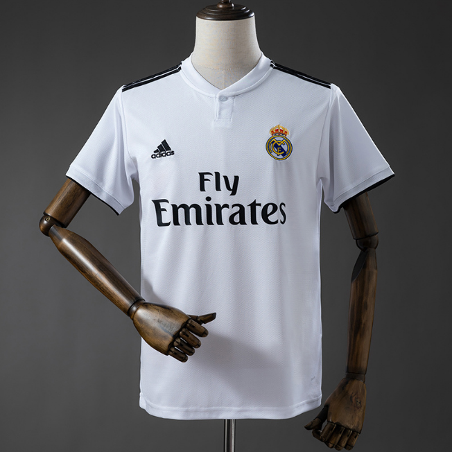 Retro Real Madrid 2018-19 Home Soccer Jersey