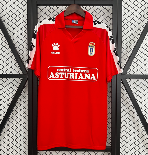 Retro Real Oviedo 1990-91 Away Soccer Jersey