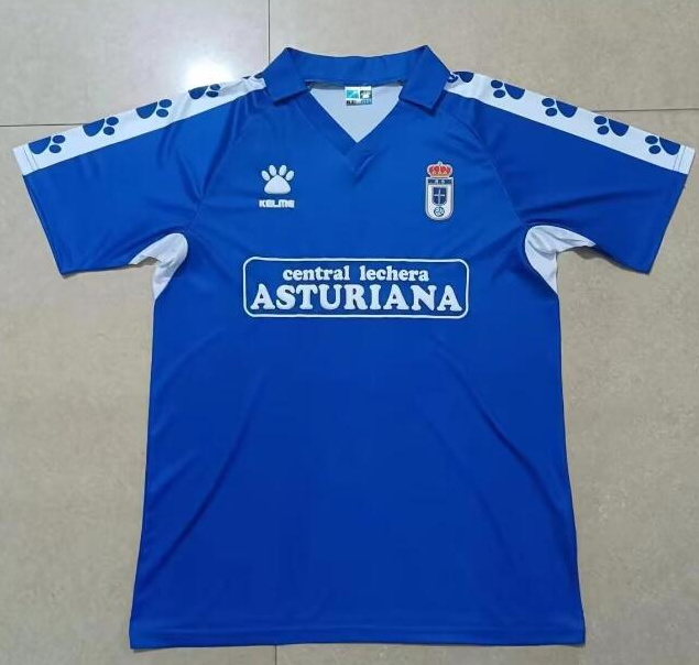Retro Real Oviedo 1990-91 Home Soccer Jersey