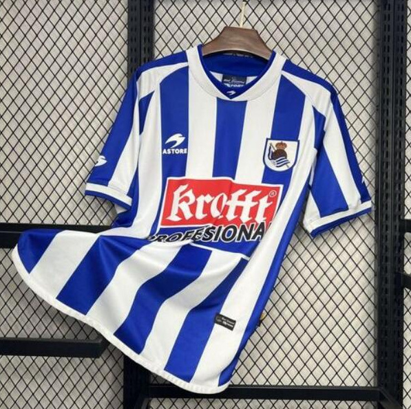 Retro Real Sociedad 2002-03 Home Soccer Jersey