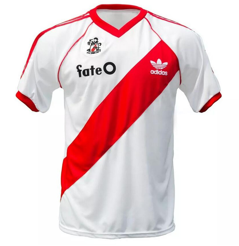 Retro River Plate 1986 Home Soccer Jersey