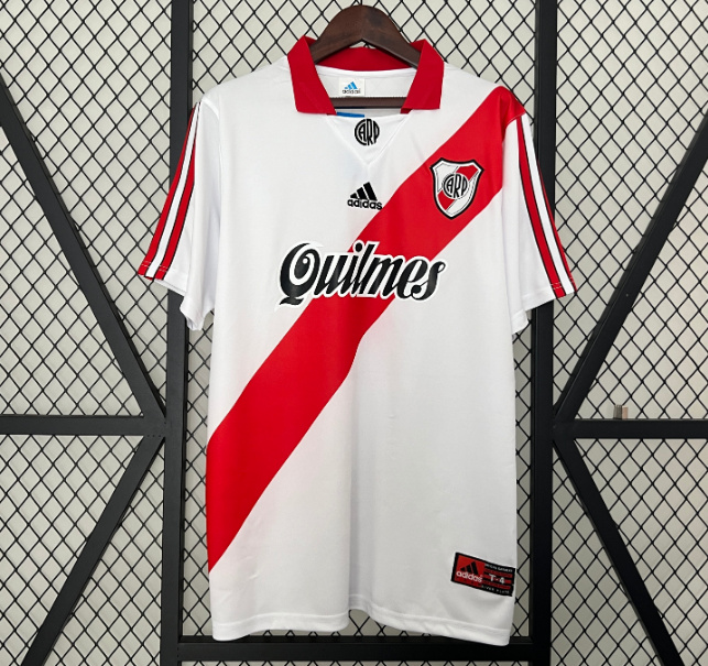 Retro River Plate 1998-99 Home Soccer Jersey
