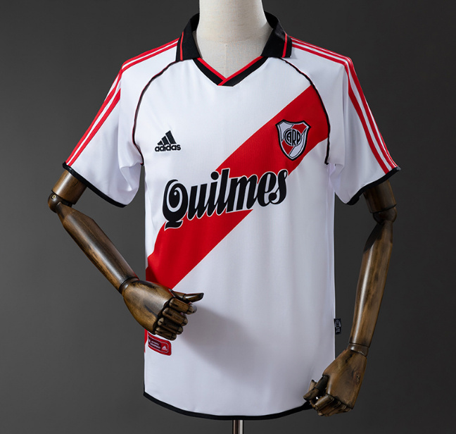 Retro River Plate 2000-01 Home Soccer Jersey