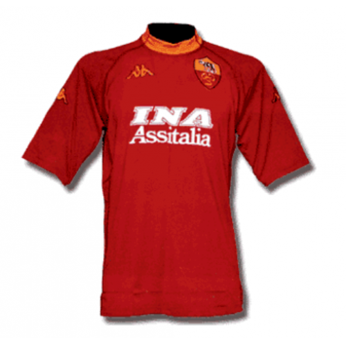 Retro Roma 00-01 Home Soccer Jersey Shirt