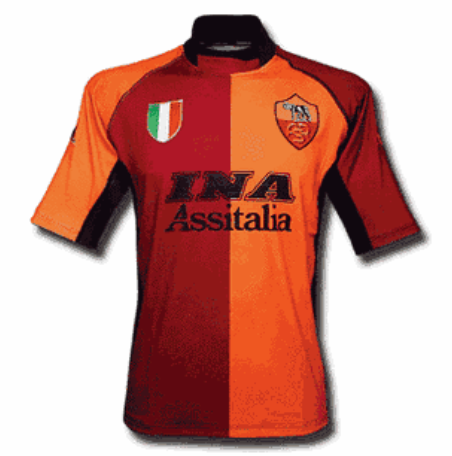 Retro Roma 01-02 Home Champion League Soccer Jersey
