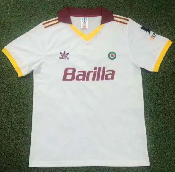 Retro Roma 1991-92 Away Soccer Jersey