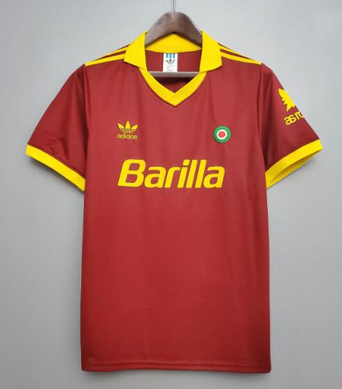 Retro Roma 1991-92 Home Soccer Jersey