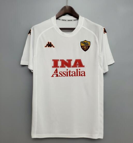 Retro Roma 2000-01 Away Soccer Jersey