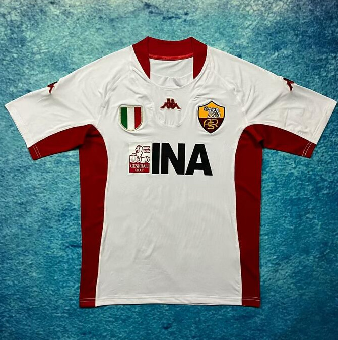 Retro Roma 2001-02 Away Soccer Jersey