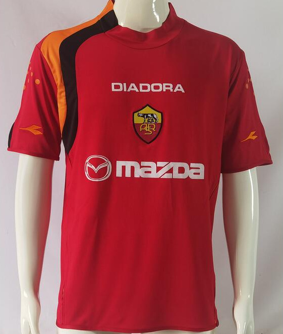 Retro Roma 2004-05 Home Soccer Jersey