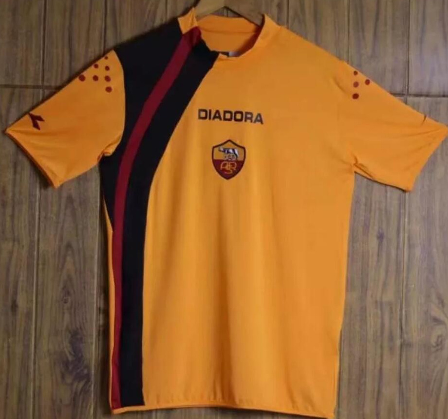 Retro Roma 2005-06 Home Soccer Jersey