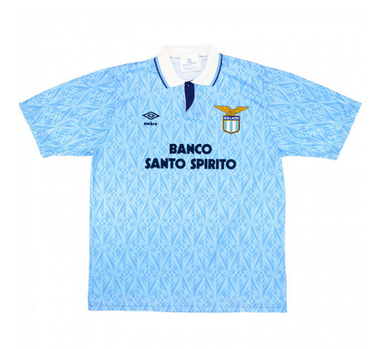 Retro SSC Lazio 1991-1992 Home Soccer Jersey