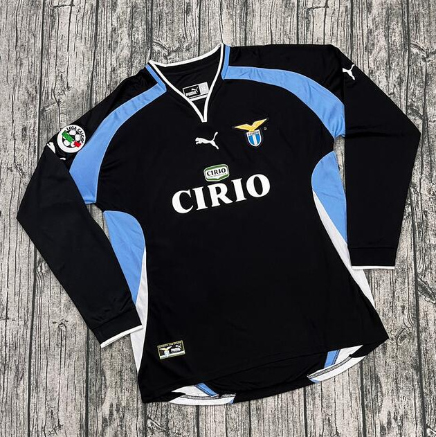 Retro SSC Lazio 2000-01 Anniversary Long Sleeve Soccer Jersey