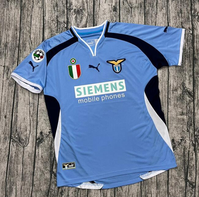 Retro SSC Lazio 2000-01 Home Soccer Jersey1