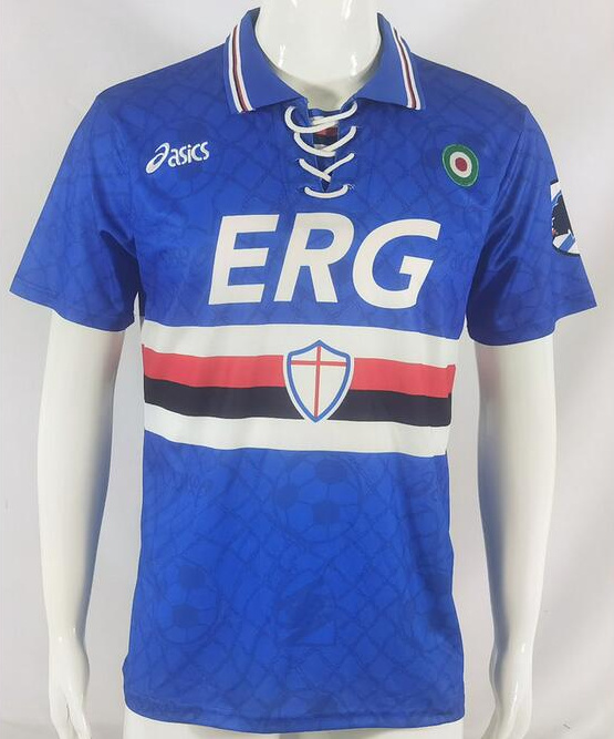 Retro Sampdoria 1994-95 Home Soccer Jersey